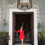 Mehrene Kaur Pirzada Instagram - 🌹 #shootdiaries #blessed #falaknumapalace #F3 Taj Falaknuma Palace