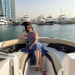 Mehrene Kaur Pirzada Instagram – It’s a beautiful life 😇 🤍 

#thankyouuniverse #yacht #life #dubai #traveldiaries The Palm Jumeirah, Dubai, UAE