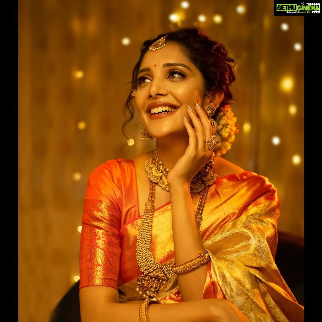 Milana Nagaraj Instagram - MUA: @makeup_sachin Saree: @mugdhaartstudio PC :@vinu5494