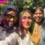 Mrunal Thakur Instagram - HAPPY HOLI 💕♥️💙💖💚💛🧡 #abhishek and @missblender missed you 🙄