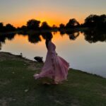 Mrunal Thakur Instagram – Sunsets state of Mind 🌅🦩 Bikaner-The Smart City