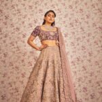 Mrunal Thakur Instagram - MRUNAL THAKUR FOR MRUNALINI RAO An exquisite bridal collection Delicately highlighted with 𝐳𝐚𝐫𝐢 embroidery, this ensemble is paired with a contrasting purple blouse and along with a dupatta that is embellished with 𝐳𝐚𝐫𝐝𝐨𝐳𝐢 to complete the look. Muse @mrunalthakur Stylist @devs213 Assistant Stylist @krutikaa_sharma HMU @missblender @nishisingh_muah Photography @chandrahas_prabhu Jewellery @vasundharadiamondrf Production @studiolittledumpling Marketing Agency @lovestruckcowHQ #MrunaliniRaoMuse #BridalCollection