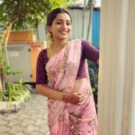 Nakshathra Nagesh Instagram – Saree from @srinivi_collectionz #beingsaraswathy #tamizhumsaraswathiyum