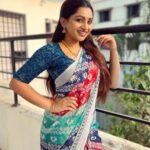 Nakshathra Nagesh Instagram – Saree @srinivi_collectionz 
Blouse @abarnasundarramanclothing #tamizhumsaraswathiyum #beingsaraswathy