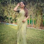 Nakshathra Nagesh Instagram - Saree @aatwos Blouse @abarnasundarramanclothing #beingsaraswathy #tamizhumsaraswathiyum