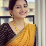 Nakshathra Nagesh Instagram - Good morning 😁 let me show you another pretty pretty saree from @aatwos ❤️