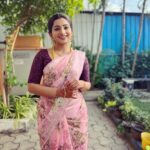 Nakshathra Nagesh Instagram – Saree from @srinivi_collectionz #beingsaraswathy #tamizhumsaraswathiyum
