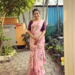 Nakshathra Nagesh Instagram – Saree from @srinivi_collectionz #beingsaraswathy #tamizhumsaraswathiyum