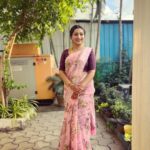 Nakshathra Nagesh Instagram – Saree from @srinivi_collectionz #beingsaraswathy #tamizhumsaraswathiyum
