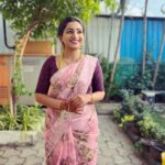 Nakshathra Nagesh Instagram – Saree from @srinivi_collectionz #beingsaraswathy #tamizhumsaraswathiyum