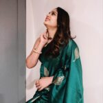 Nandita Swetha Instagram – Leave behind all the negativity & look forward 
.
Saree from @dazzlers_boutique _boutique 
.
Makeup @makeupbysiva 
@thiru_kshtriyas 
.
#saree #shoottime