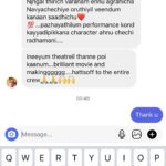 Navya Nair Instagram - Audience reviews .. thank u to everyone 🤗🤗🤗🤗