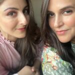 Neha Dhupia Instagram - Having a female best friend is the best feeling to experience! This Women’s Day, my best best friend @sakpataudi and I take up the BFF Challenge by @evexpert.bff to find out which #BFFKnowsBest. Who will win the challenge – Soha or I? Or is there a wise BFF who really knows us? Watch the video to find out! Shop EveXpert from Amazon #happywomensday #femininehygiene #evexpert #collab