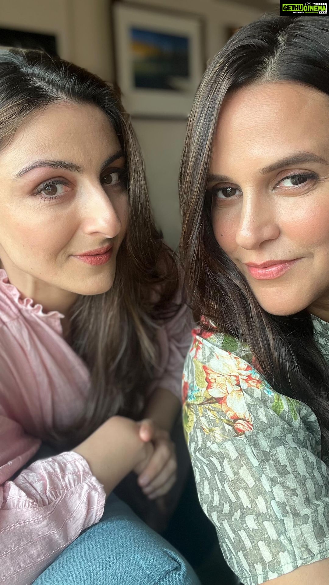 Neha Dhupia Instagram - Having a female best friend is the best feeling to experience! This Women’s Day, my best best friend @sakpataudi and I take up the BFF Challenge by @evexpert.bff to find out which #BFFKnowsBest. Who will win the challenge – Soha or I? Or is there a wise BFF who really knows us? Watch the video to find out! Shop EveXpert from Amazon #happywomensday #femininehygiene #evexpert #collab