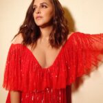 Neha Dhupia Instagram – Well , red ! ♥️ Outfit: Aiisha Ramadan
Shoes: @jimmychoo
Styled by @wardrobist with @aasthasharma @gehnadholakia 📸 @kapilcharaniya muah @mitavaswani ♥️