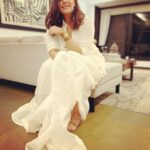 Neha Dhupia Instagram - White done right, tonight! … for the love of @shwetabachchan ♥️👑 … styled by @ayeshakhanna20 in @ilamraaa n @chicorychai muah @hairgaragebynatasha 🤍🤍🤍