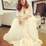 Neha Dhupia Instagram - White done right, tonight! … for the love of @shwetabachchan ♥️👑 … styled by @ayeshakhanna20 in @ilamraaa n @chicorychai muah @hairgaragebynatasha 🤍🤍🤍