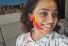 Nithya Menen Instagram - Holi ! 😀 @parkhyatthyderabad