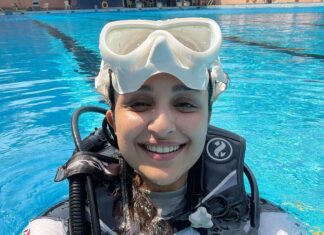 Parineeti Chopra Instagram - 9 years of wearing the kit and ocean dunking .. 🤿 Something cool coming up! 🌊 #Scubadiving