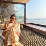 Pooja Jhaveri Instagram - My view is better than yours… 🤫😎😈 . . . #goa #goadiaries #2022 #travelstories #wiwt #dressup #chill #relaxmode #bestbeach #beach #goabeach #vacay #photography #boho #bohostyle #fashionstyle #styling #ootd #fashionista #instafashion #instagood #sunset #goldenhour Goa