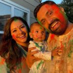 Pooja Kumar Instagram - #happyholi! May all the colors bring you happiness and joy and all the food that you enjoy! #family #tradition #holi #india #america #tamil #teluguactress
