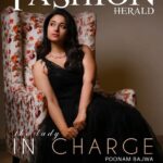 Poonam Bajwa Instagram - Had fun doin this !Cover Shot Fashion Herald!#meandblack#loveeeeeethis#inchargeindeed# @fashion.herald @unique_amit212 📸📸📸 @hairstylebynisha 💕❤️✨