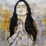 Poonam Kaur Instagram – The very first live painting done for #naticharami when I heard the character of #srilatha #artistharsha, may god bless u for the special strength and abilities u have . @artistharrsha