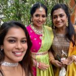 Poornima Bhagyaraj Instagram - Beautiful pre wedding function @__thamizhachi__@kikivijay11 @pritha10hari @poornimas_store @mahu3784