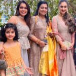 Poornima Bhagyaraj Instagram - Beautiful pre wedding function @__thamizhachi__@kikivijay11 @pritha10hari @poornimas_store @mahu3784
