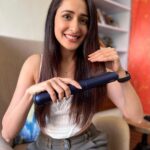 Pragya Jaiswal Instagram - My smile says it ALL - the only cord free straightener, and yes no extreme heat damage !! I love my Dyson Corrale 💕 @dyson_india #DysonIndia #DysonHair #DysonCorrale #Gifted Campaign by @adzione