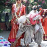 Pranitha Subhash Instagram – The saptapadi ritual 🧿✨
