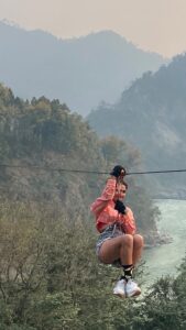 Priya Varrier Instagram - My expressions say everything😂 #throwback #rishikesh #reels #reelsinstagram #instagood #instagram #reelitfeelit #reelkarofeelkaro #trending #trendingreels #trend #travelgram #explore #explorepage #zipline