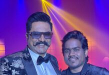 R. Sarathkumar Instagram - A long journey starting from the movie Aravindan , Yuvan visiting the sets of Paramporul to see the picturization of a catchy number composed by him for the film . 25 years have gone since his debut ,kudos to Yuvan #yuvanshankarraja