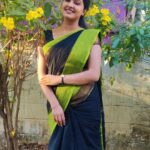 Rachitha Mahalakshmi Instagram – Smile 🙂, it’s a free therapy 🙂🙂🙂
Happy mornings….. 😇😇😇😇
Wt a lovely combo 
Saree love @yaalaboutique 🥰🥰🥰🥰🥰🥰🥰 
#idhusollamarandhakadhai 
9.pm on colours tamil 📺👈👈👈👈