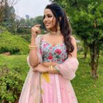 Raiza Wilson Instagram - These colours 😍 Styling - @blueprint_by_navya_divya & @designbyblueprint Outfit - @malarvikrambridalcouture Jewellery - @fineshinejewels Assistant- @swaa_thii_