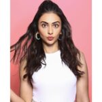 Rakul Preet Singh Instagram – In my own Bubblegum world 💕 😜 #10Gang 
#Attack promotions 
Wearing @papadontpreachbyshubhika
Jewellery @aditi_bhatt @inaya_accessories
Styling @anshikaav
Hair @aliyashaik28
Make up @im__sal
📸 @amey_ghatge