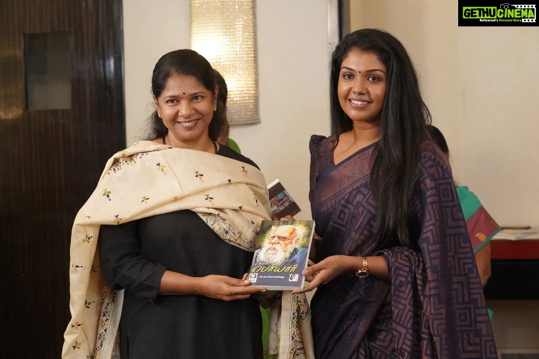 Riythvika Instagram - Thank you #galattamedia for making this event more powerful Pleasure meeting Kanimozhi mam @kanimozhikarunanidhiofficial And all the strong women's from different fields 💪 #womenhistorymonth #womensday2022