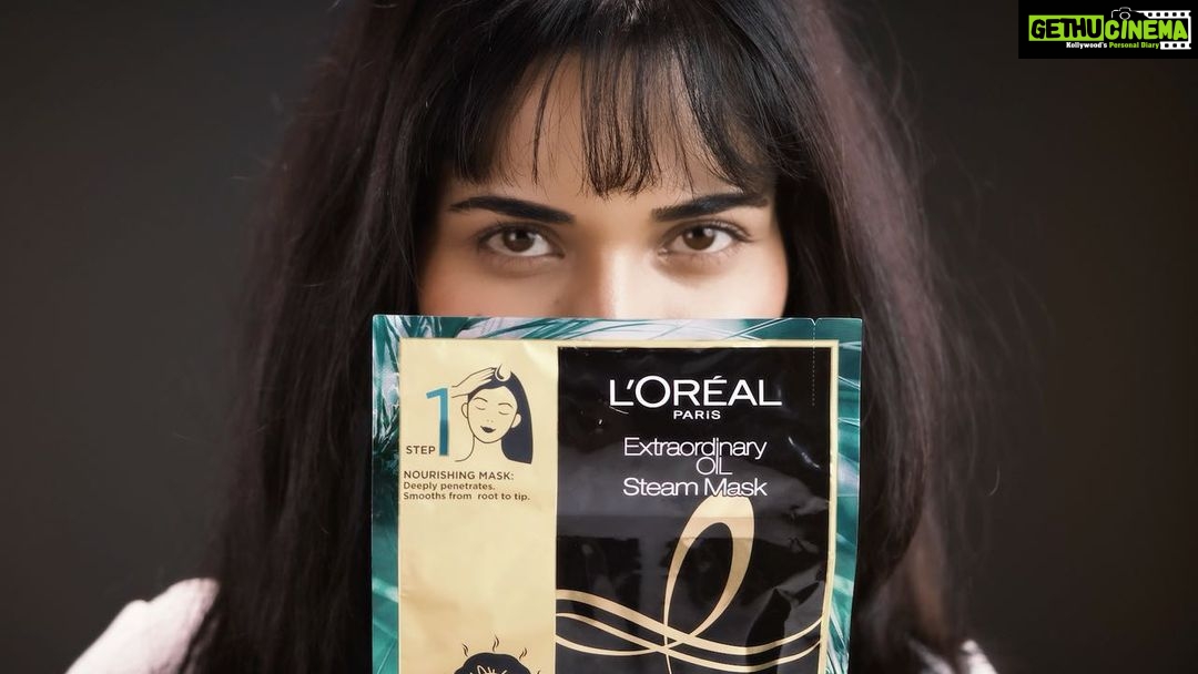 Ruhani Sharma Instagram - Need an instant hair spa at home?? Check out my Salon-like Smoothening treatment in just 5 mins with the Extraordinary Oil Steam Mask! Launched for the first time Ruhani Sharma Instagram - Need an instant hair spa at home?? Check out my Salon-like Smoothening treatment in just 5 mins with the Extraordinary Oil Steam Mask! Launched for the first time
