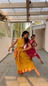 Rukmini Vijayakumar Instagram - #savesoil #savesoilsavelife 

Our environment is important - and any attempt to bring awareness to that, is a positive initiative. 

@vadhani.asokan wanted to do this one 😊❤️ so here we are , dancing to get your attention - with respect to soil conservation. 

I spoke a while ago in my #100daysofinnergrowth about how there is a universal value of survival that permeates humanity. And how one should not hurt another in anyway. This “ahimsa” also extends to plants, creatures and inanimate objects. The environment automatically becomes a part of this ahimsa …… 

Just my thoughts this morning …

#environment #protect #motherearth #earth