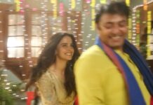 Saba Qamar Zaman Instagram - It was never a dull day on the sets of #MrsAndMrShameem! Well, you know why! 💃🕺💃🕺 You don't want to miss this one! #MrsAndMrShameem, premieres Tomorrow on @zee5. . . @sabaqamarzaman @m_naumaanijazofficial @aghamustafahassan @saji.gul @kashifnisar26frames @zindagiofficial . . #MrsAndMrShameemOnZEE5 #NoLoveLikeThis #NewWebSeries 👗 @erumkhancouture
