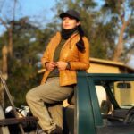 Sadha Instagram - Corbett diaries! 💚 #portrait #mylife #blessed #happiness #peace #traveller #gratitude #sadaasgreenlife #passion #wildlife #bigcats #tigers #love #corbett #jimcorbett #uttarakhand Jim Corbett National Park Dhangarhi Entry Gate