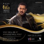 Salman Khan Instagram - Ready for a weekend of fun, entertainment and everything Bollywood? I am! Buy your tickets now from etihadarena.ae and book a seat amongst all your favorite bollywood stars. #IIFA2022 #YasIsland #InAbuDhabi #NEXA #CreateInspire #EaseMyTrip @iifa @yasisland @visitabudhabi @nexaexperience @easemytrip