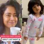 Sameera Reddy Instagram – Goa = Party😂 Nahiiin 🙅🏻‍♀️ #momlife 🙋🏻‍♀️ #naughtynyra #motherhood #goa #party be like 👍🏻