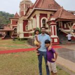 Sameera Reddy Instagram - A beautiful Sunday morning with the kids at Shanta Durga Temple , Kavale🙏🏼 we are blessed to live so close to our family temple and we try coming here as often as we can #blessed seeking lots of positive and powerful blessings for all ! 💫 #shantadurgatemple #goa Shree Shantadurga Saunsthan, Kavale, Ponda, Goa