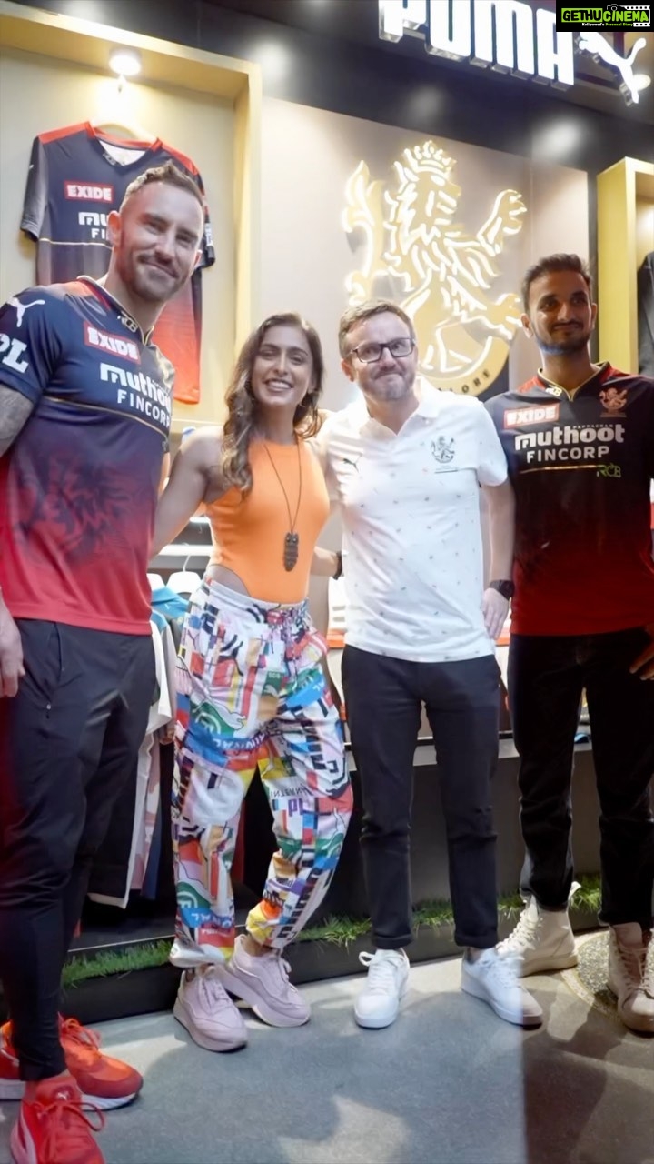 Samyuktha Hegde Instagram - New Jersey, New Season, New Team, New Captain But the same crazy love and support from the most loyal fans ♥️ Today will be the first match of this fresh season and I can’t wait to see the boys #paintitred. . . . Shot and edited by @rishabhbhatnagar007 @pumaindia @fafdup #12thmanarmy #rcb #pumafam