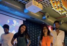 Samyuktha Hegde Instagram - To the most impromptu video of the night! No music, No practice, just some madness and some impromptu arabic kutthu Ps: Happy 400k you guys @jodianoorabh ♥️ Thanks for seeding the idea @thestrikemeister !!! #arabickuthu #dance #explore
