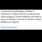 Sanam Shetty Instagram - Updated 1 hr back: Hope arrives for stranded Sumy University students who have been trying to reach out. #poltava #sumy #Ukraine #indianembassy #evacuation @aninews.in