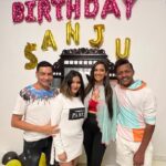 Sanjana Singh Instagram - Thank you so much to everyone making my birthday so special @sidneysladen @actress_harathi @director_rajith_ @cekay7 @mr.wildmaster @rishajacobs_official @_venkateshm @chef_dilip_1 @choreographer_sridhar @spartacus_sparks @alshifa_cupping_clinic
