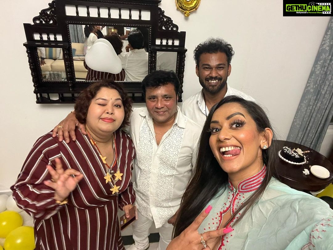 Sanjana Singh Instagram - Thank you so much to everyone making my birthday so special @sidneysladen @actress_harathi @director_rajith_ @cekay7 @mr.wildmaster @rishajacobs_official @_venkateshm @chef_dilip_1 @choreographer_sridhar @spartacus_sparks @alshifa_cupping_clinic