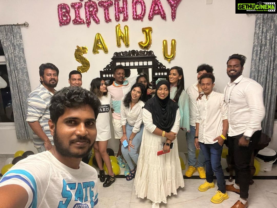 Sanjana Singh Instagram - Thank you so much to everyone making my birthday so special @sidneysladen @actress_harathi @director_rajith_ @cekay7 @mr.wildmaster @rishajacobs_official @_venkateshm @chef_dilip_1 @choreographer_sridhar @spartacus_sparks @alshifa_cupping_clinic